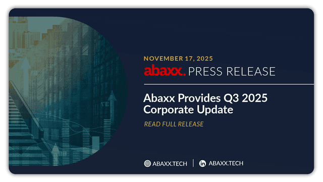 Abaxx Provides Q3 2025 Corporate Update