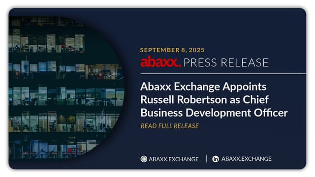 Abaxx Exchange Appoints Russell Robertson as Chief Business Development Officer