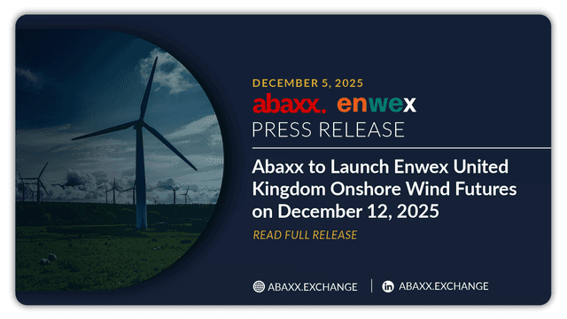 Abaxx to Launch Enwex United Kingdom Onshore Wind Futures on December 12, 2025